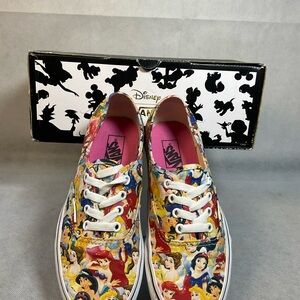 VANS DISNEY Princess Lace Up Sneakers Size-7